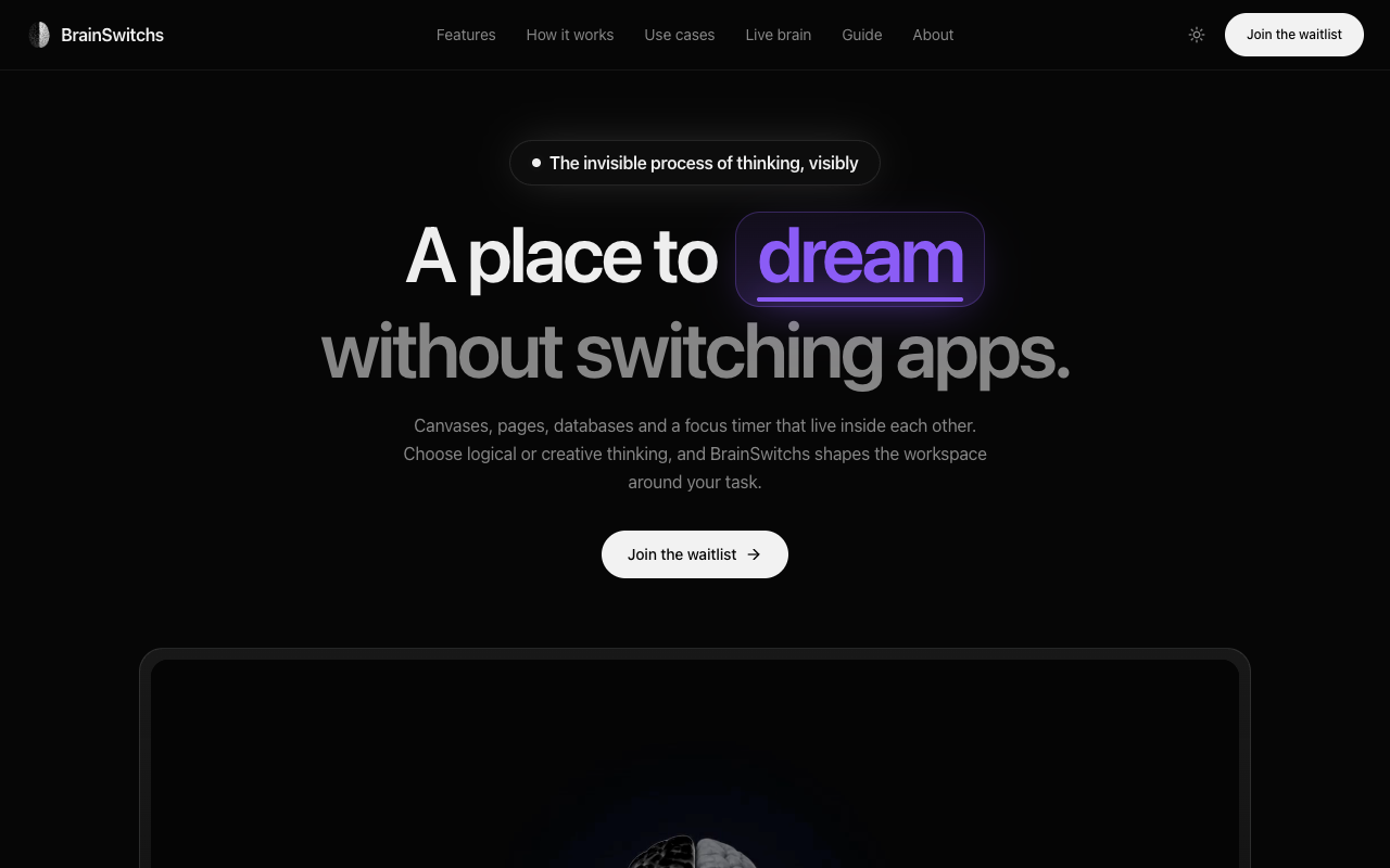 BrainSwitch screenshot - developed by InfoSized